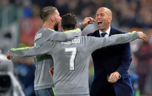 Cristiano celebra un gol ante la Roma