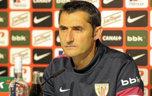 Valverde, en una rueda de prensa.