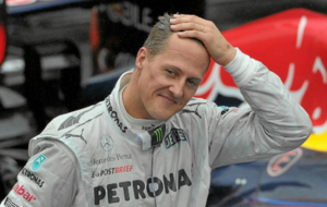 Michael Schumacher en el Gran premio de Brasil de 2013