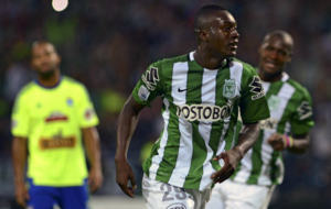 Marlos Moreno celebra un gol en Copa Libertadores