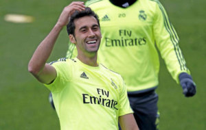 lvaro Arbeloa, en un entrenamiento con el Real Madrid.