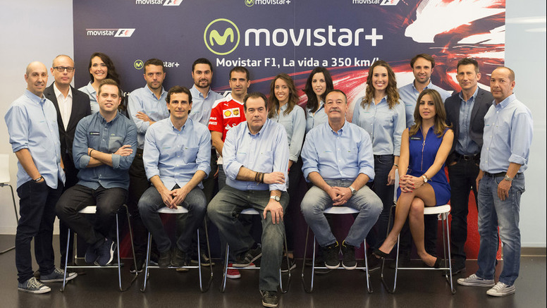 El equipo de retransmisiones de Movistar+ para el Mundial de Frmula...