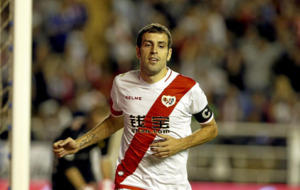 Roberto Trashorras durante un partido con el Rayo Vallecano