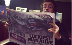 Fernando, con la portada del Herald Sun australiano esta maana.