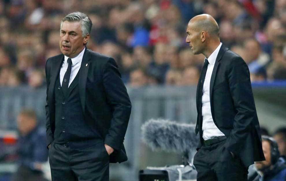 Zinedine Zidane & Carlo Ancelotti.