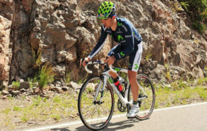 Fran Ventoso, ciclista del Movistar, durante el pasado Tour de San...