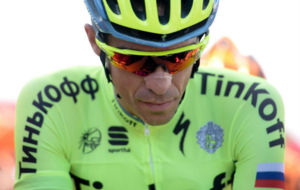 Alberto Contador durante la tercera etapa de la Volta a Catalunya.