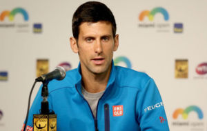 Novak Djokovic, durante su conferencia de prensa del mircoles en...