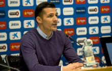 Galca e el da de su presentacin como tcnico del RCD Espanyol