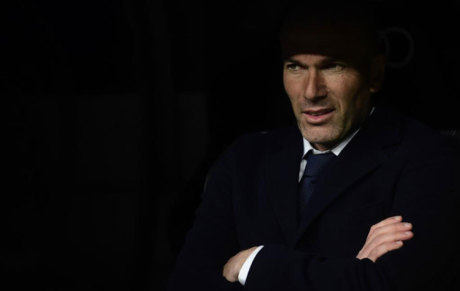 Zinedine Zidane durante el ltimo partido del Real Madrid frente al...