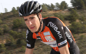 Daan Myngheer, durante una prueba ciclista