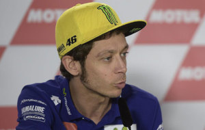 Valentino Rossi, durante la rueda de prensa oficial en Argentina