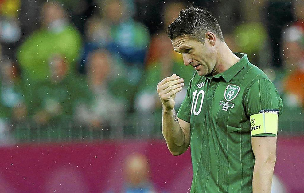 Robbie Keane con la seleccin de Irlanda.