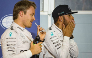 Rosberg, junto a Hamilton al trmino de la calificacin de Bahrin
