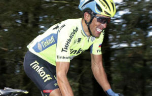 Alberto Contador durante la Vuelta al Pas Vasco.