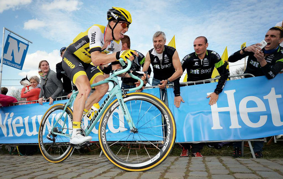 Sep Vanmarcke, el domingo pasado en el Tour de Flandes.