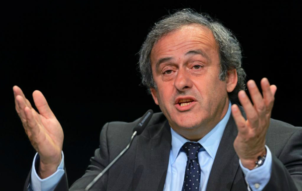 Platini, en un congreso de la UEFA en Zrich.