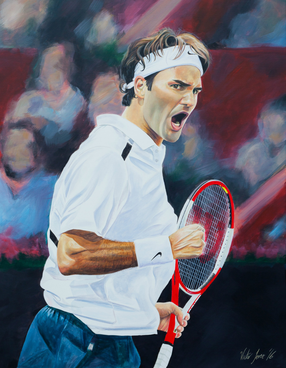Roger Federer, en su primer triunfo
