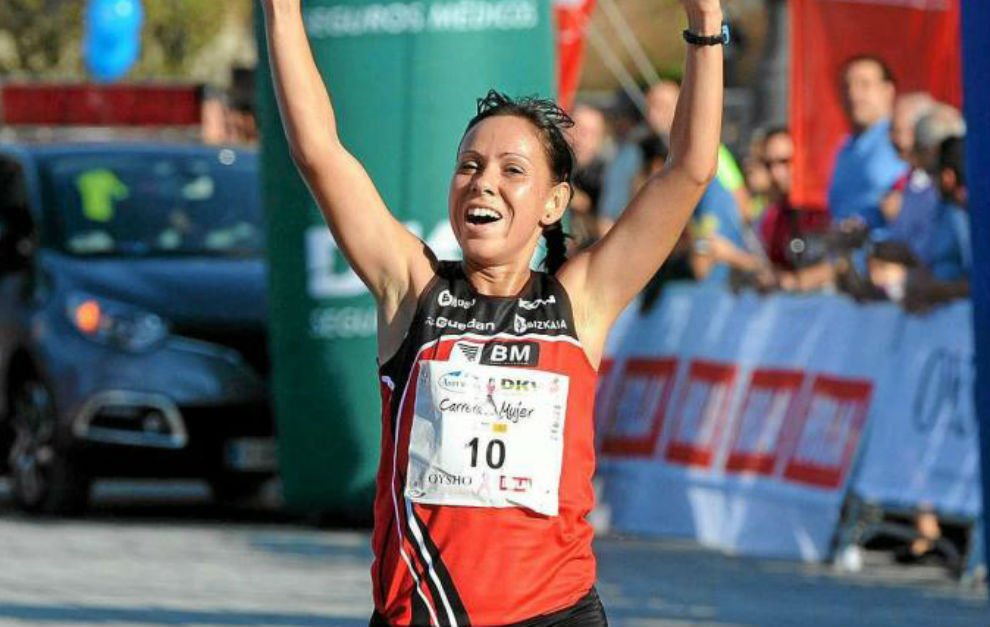 Azucena Daz, en la carrera de la mujer de Sevilla en 2014.