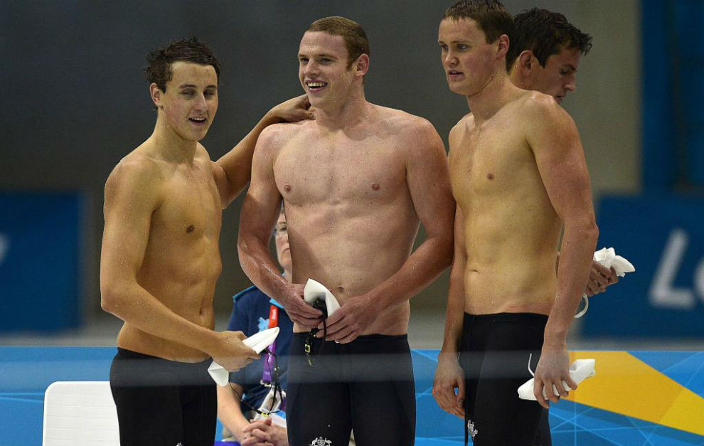 Cameron McEvoy, a la izquierda, en una imagen de los Juegos Olmpicos...