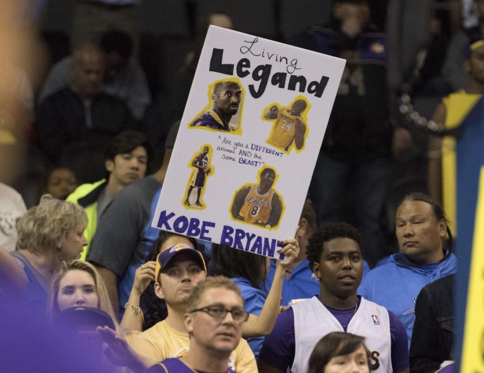 Kobe Bryant en Oklahoma en su ltimo partido como visitante en la NBA