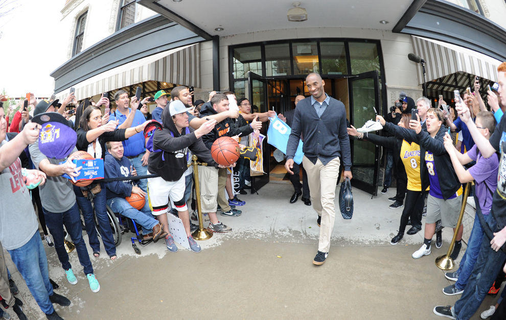 Kobe Bryant en Oklahoma en su ltimo partido como visitante en la NBA