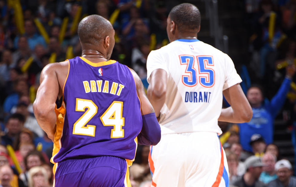 Kobe Bryant y Kevin Durant