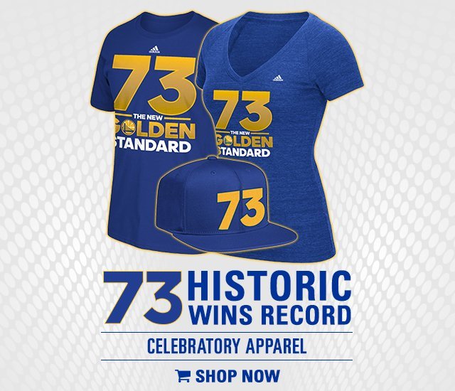 Camiseta oficial de los Warriors por su triunfo 73