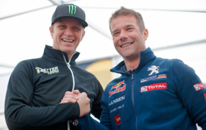 Loeb junto a Solberg, actual campen del World RX