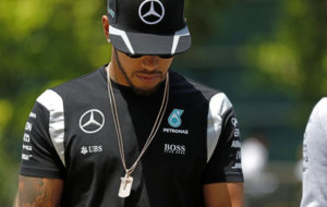 Lewis Hamilton en el GP de China.
