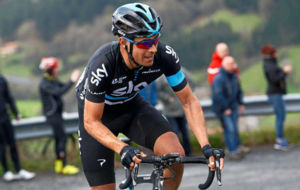 Mikel Landa en la segunda etapa de la Vuelta al Pas Vasco.