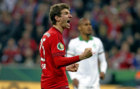 Mller celebra uno de sus goles al Werder Bremen