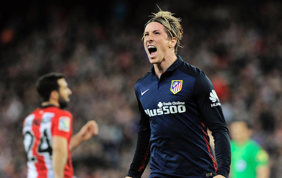 Fernando Torres festeja el gol que consigui el pasado mircoles en...