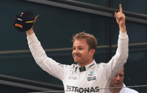 Nico Rosberg celebra su ltima victoria en China