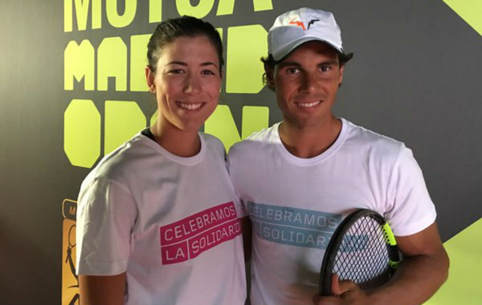 Garbie Muguruza y Rafa Nadal, estrellas del Charity Day.