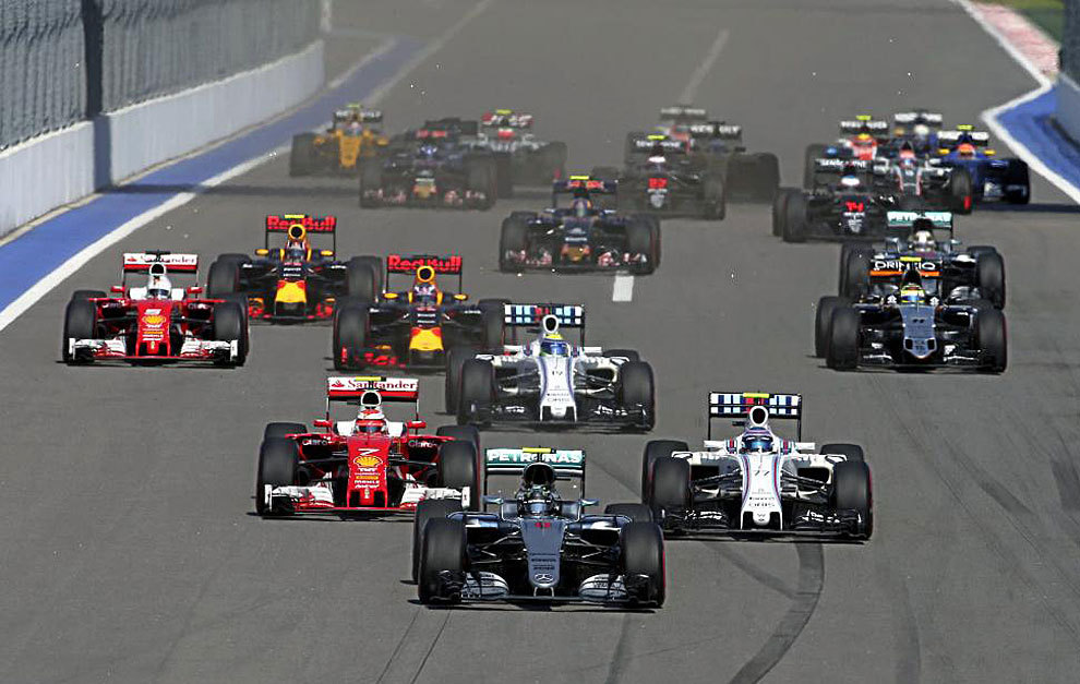 Rosberg mantiene la primera posicin en la salida del GP de Rusia.