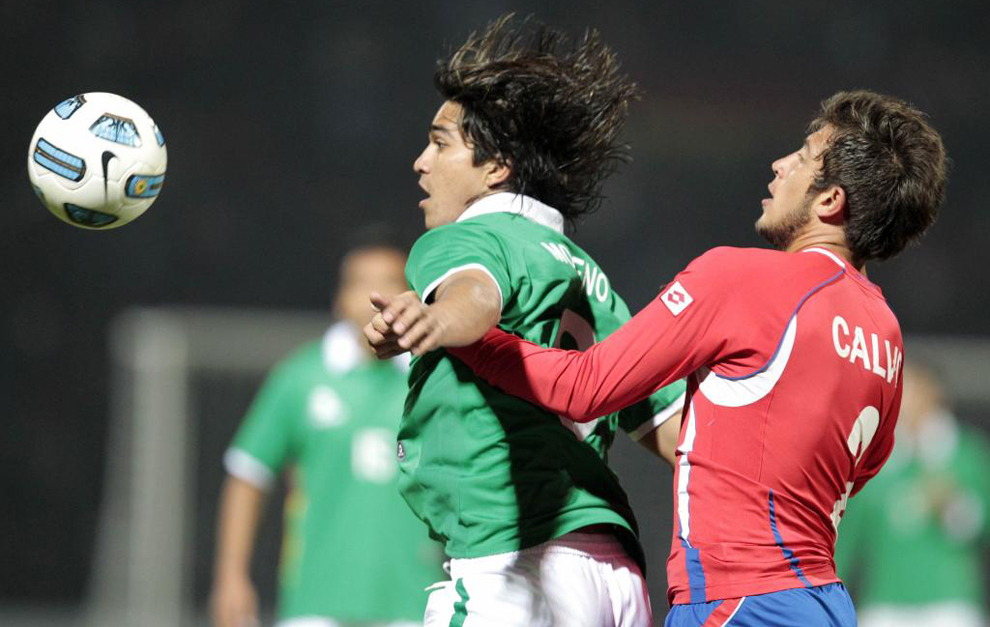 Martins Moreno en un partido con Bolivia