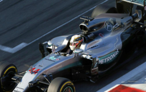 Lewis Hamilton durante el Gran Premio de Rusia de 2016