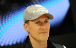 Michael Schumacher durante la rueda de prensa de Mercedes en el GP de...