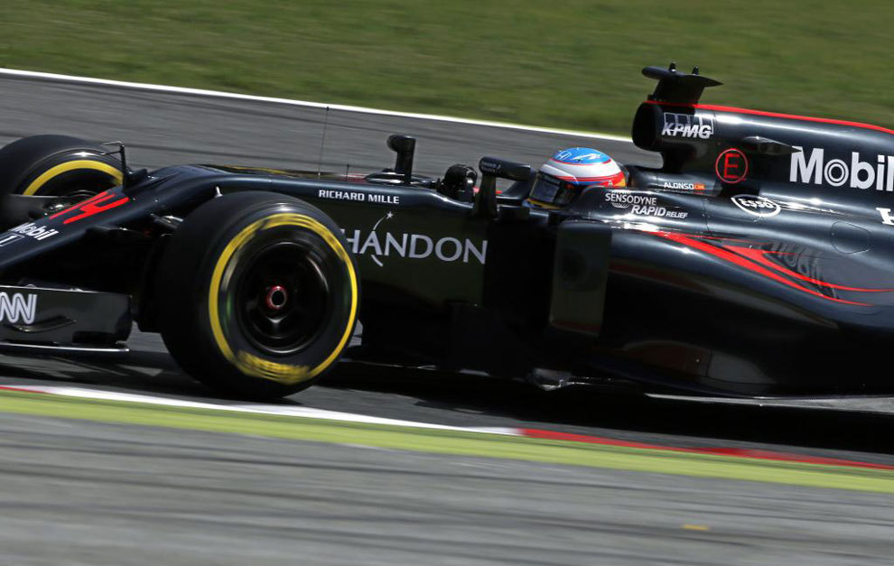 Fernando Alonso, sobre el McLaren en Montmel