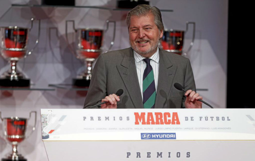 igo Mndez de Vigo en los Premios Marca de ftbol.