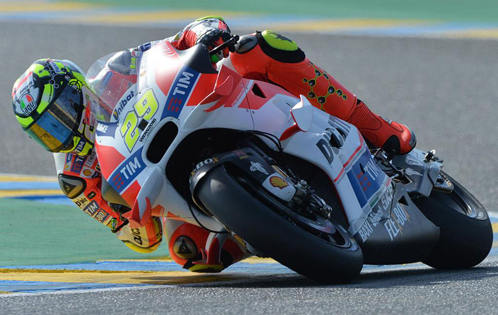 Iannone pilota su Ducati en el pasado Gran Premio de Francia.