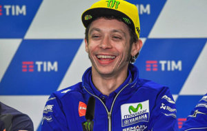Rossi, durante la rueda de prensa del jueves.