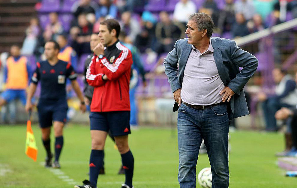 Paco Herrera, el ao pasado en Zorrilla, como entrenador de Las...
