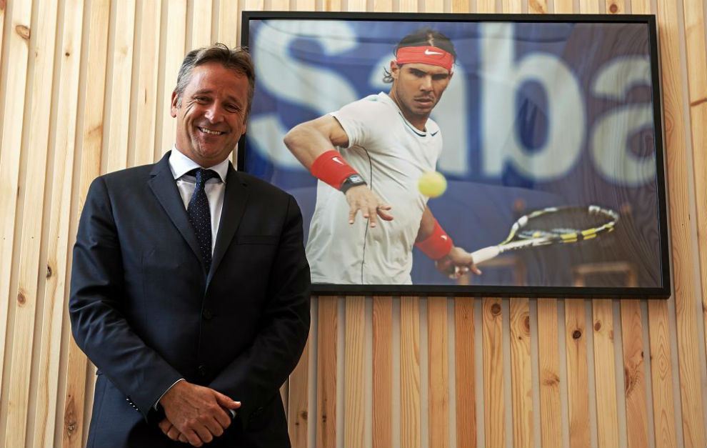 Chris Kermode en Roland Garros.