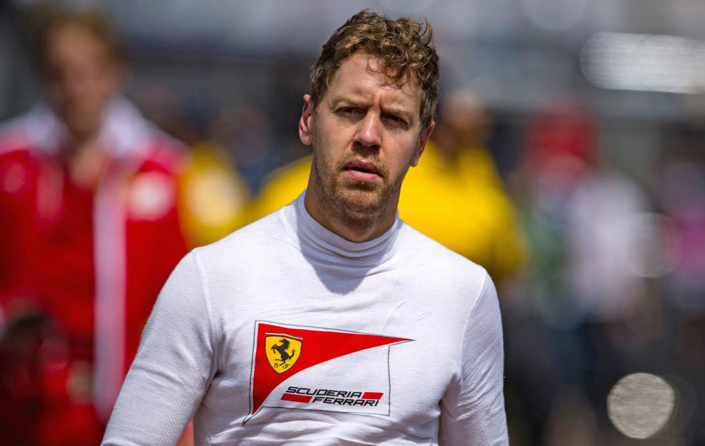 Sebastian Vettel en el paddock del Circuito de Mnaco