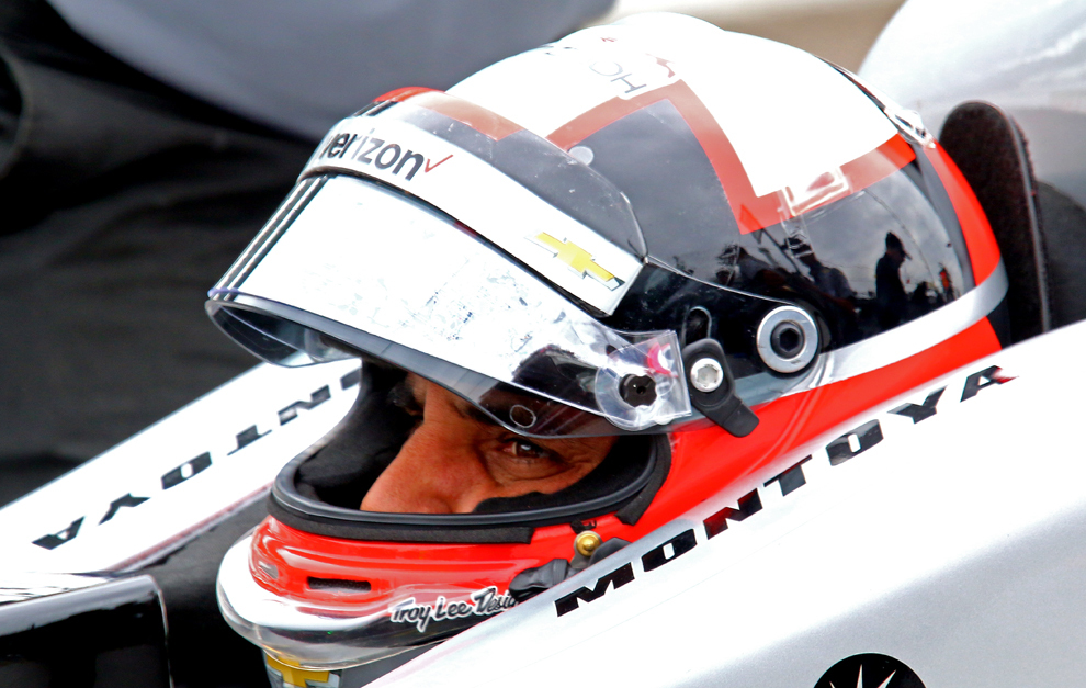 Juan Pablo Montoya a bordo del Penske-Chevrolet