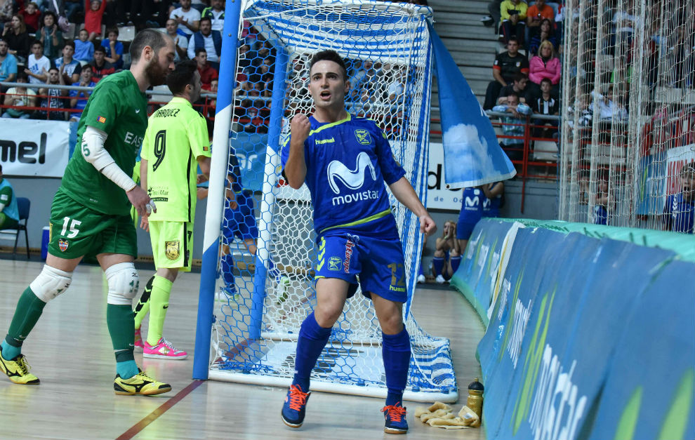 Borja celebra un gol esta temporada frente al Levante.