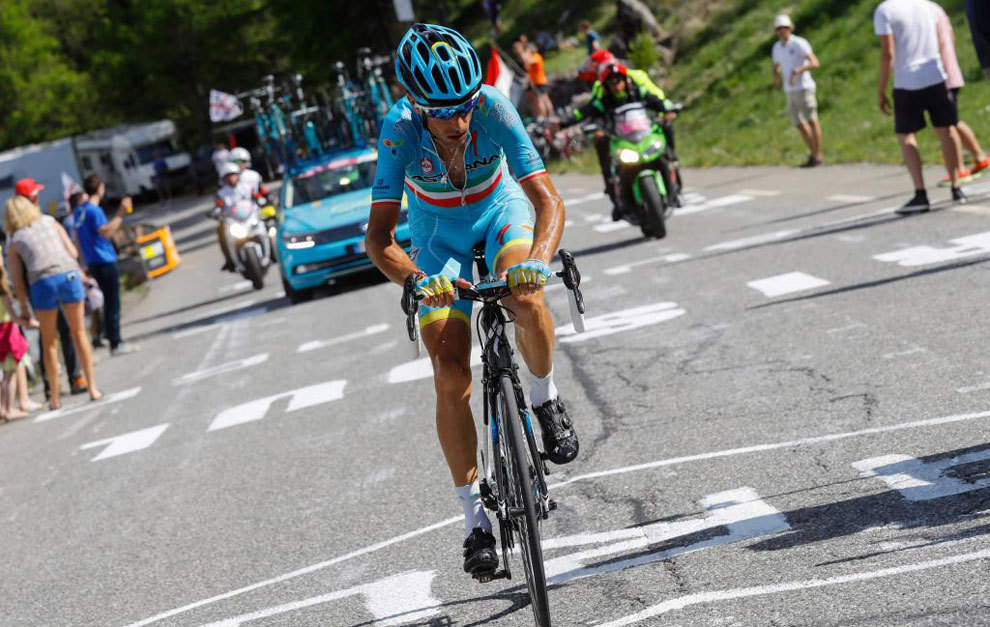 Nibali en la penltima etapa del Giro de Italia