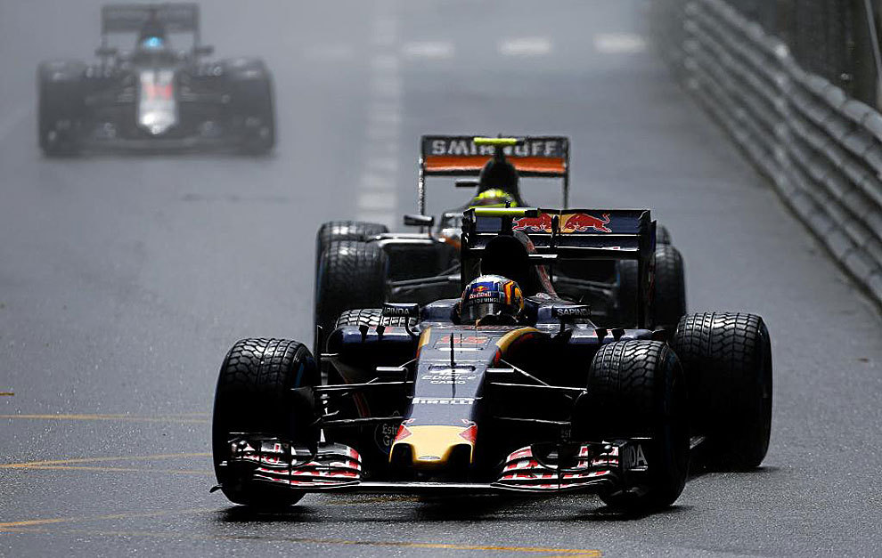 Carlos Sainz, durante el GP de Mnaco disputado en las calles de...